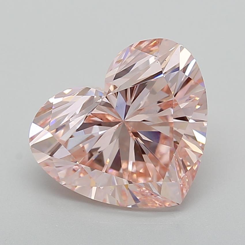 5.01 Ct. Fancy Vivid  Pink Heart Lab Grown Diamond