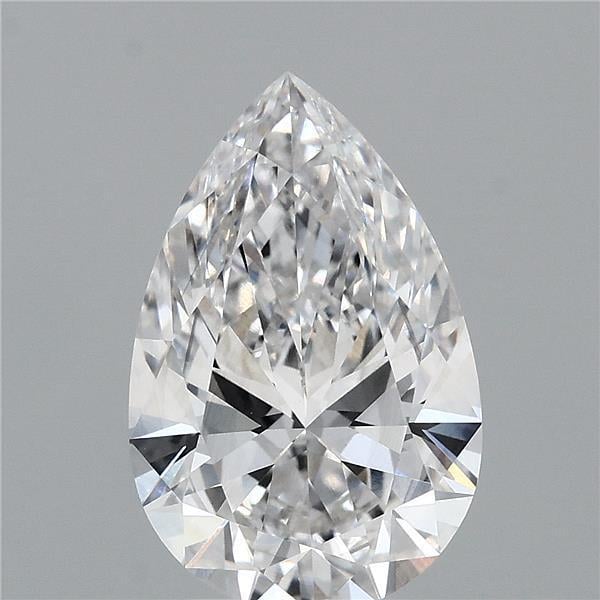 3.05 Ct. Fancy Vivid Blue Pear Lab Grown Diamond