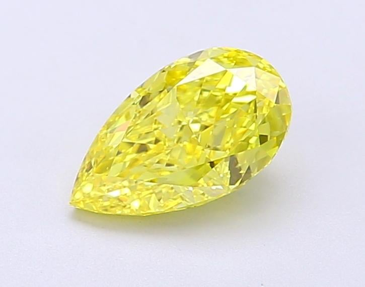 1.02 Ct. Fancy Vivid  Yellow Pear Lab Grown Diamond