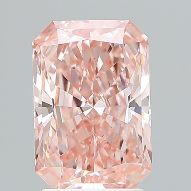 2.51 Ct. Fancy Intense Pink Radiant Lab Grown Diamond