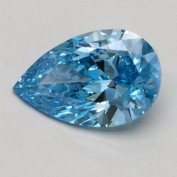 0.55 Ct. Fancy Vivid Blue Pear Lab Grown Diamond
