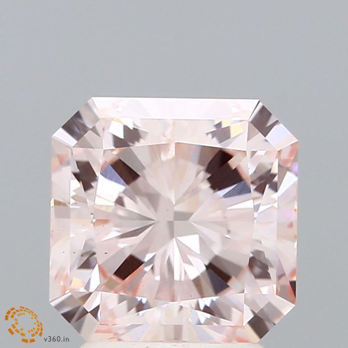 2.53 Ct. Fancy Pink Radiant Lab Grown Diamond