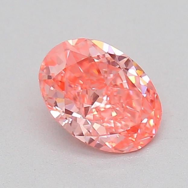 0.36 Ct. Fancy Vivid  Pink Oval Lab Grown Diamond