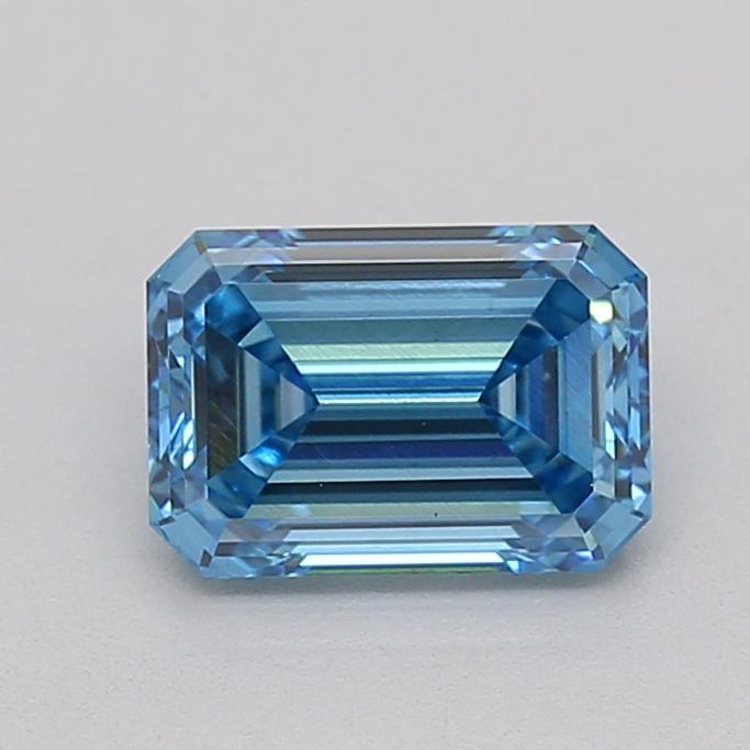 0.99 Ct. Fancy Vivid  Blue Emerald Lab Grown Diamond