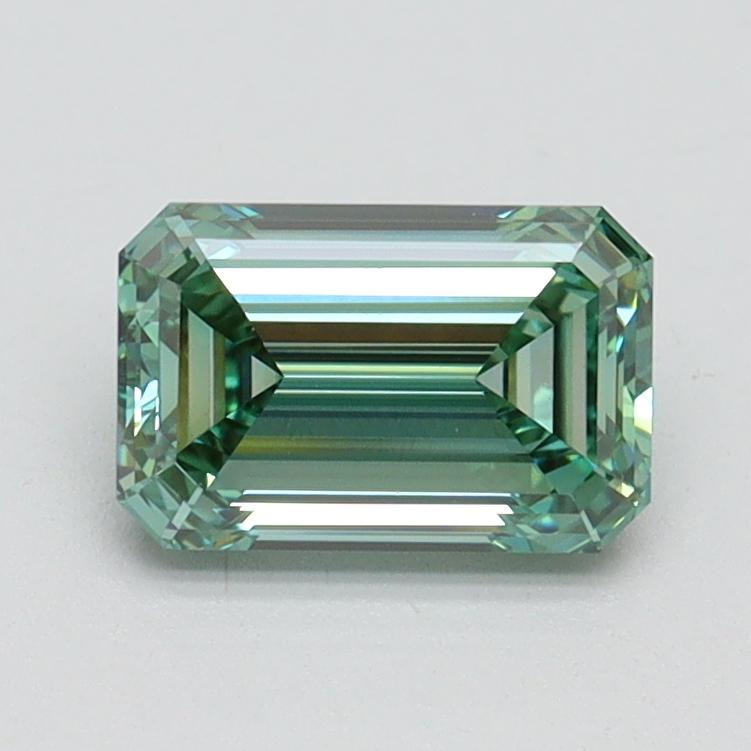 1.06 Ct. Fancy Vivid Pacific Green Emerald Lab Grown Diamond