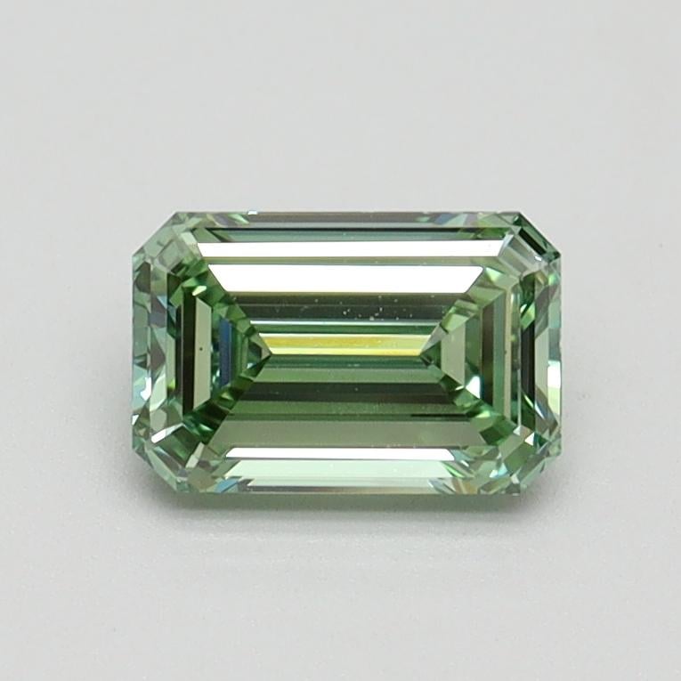 0.75 Ct. Fancy Intense Pacific Green Emerald Lab Grown Diamond