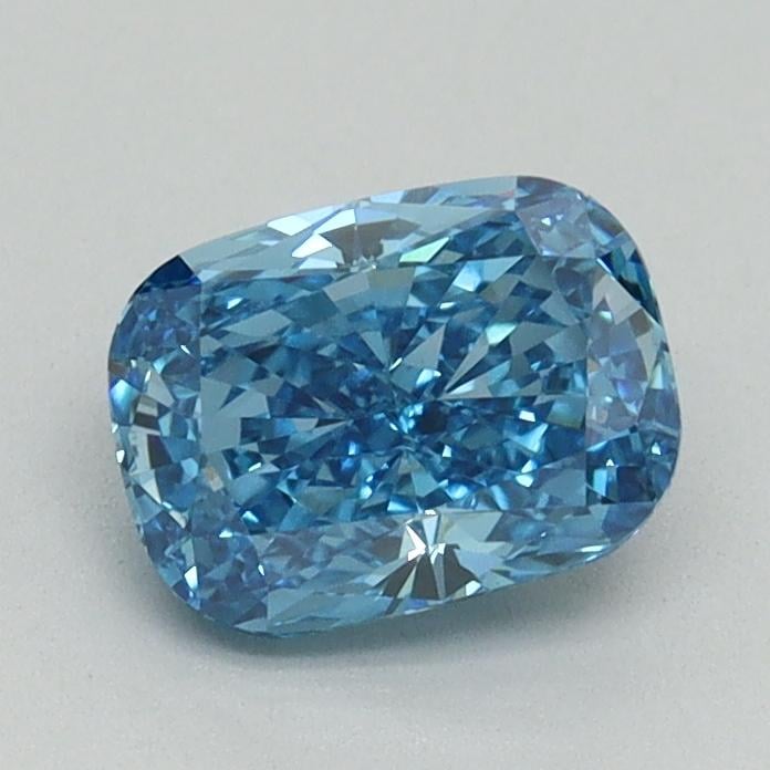1.06 Ct. Fancy Vivid Blue Cushion Lab Grown Diamond