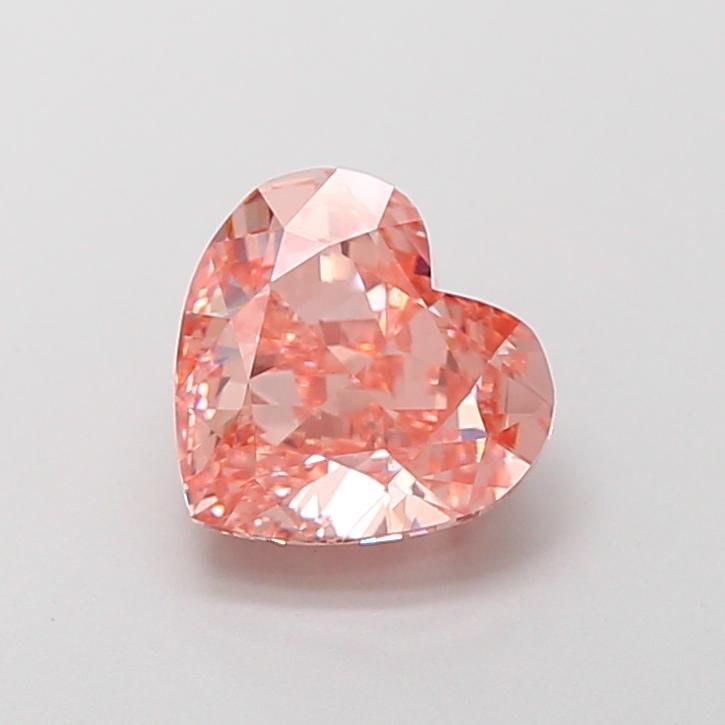 1.91 Ct. Fancy Vivid Pink Heart Lab Grown Diamond