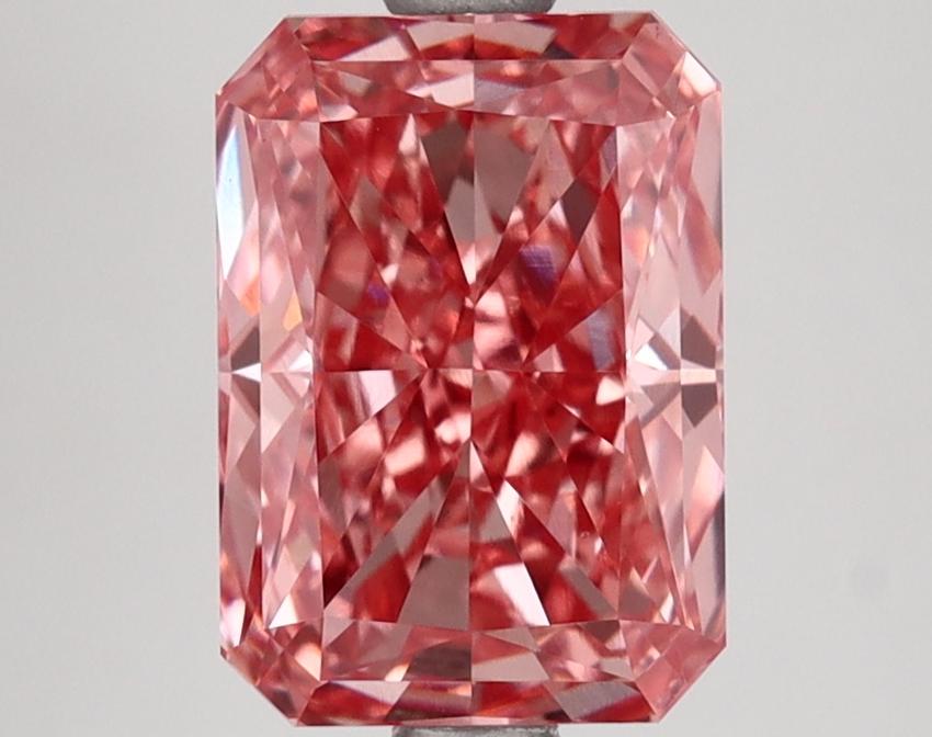 2.63 Ct. Fancy Vivid Pink Radiant Lab Grown Diamond