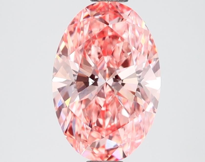 1.30 Ct. Fancy Vivid Pink Oval Lab Grown Diamond