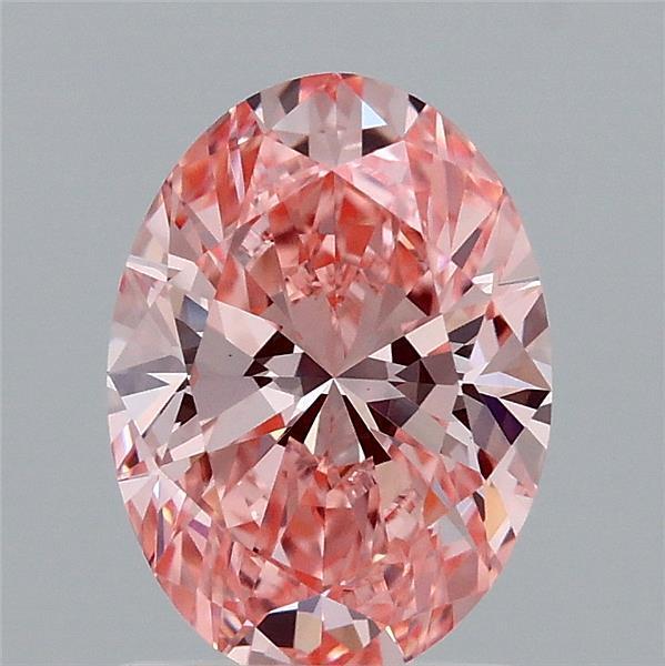 1.54 Ct. Fancy Vivid  Pink Oval Lab Grown Diamond