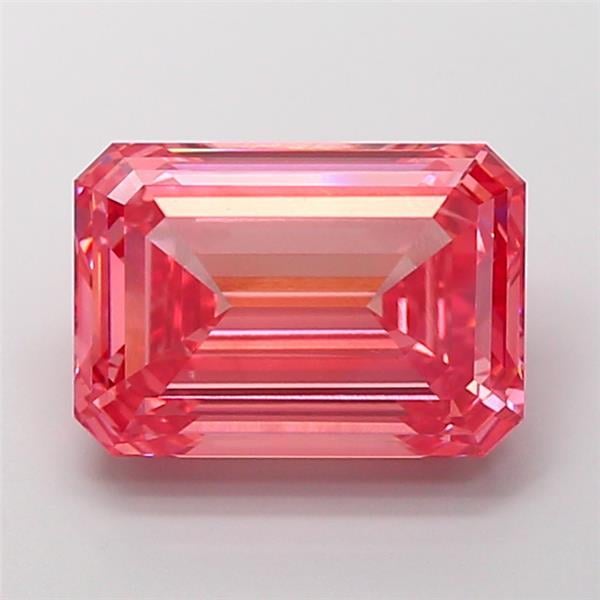 8.11 Ct. Fancy Vivid  Pink Emerald Lab Grown Diamond