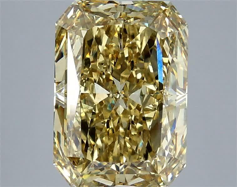 4.58 Ct. Fancy Yellow Radiant Lab Grown Diamond