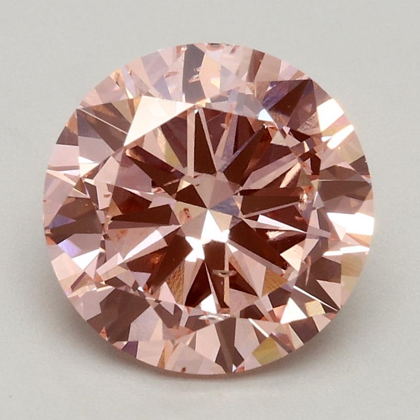 2.00 Ct. Fancy Intense Pink Round Lab Grown Diamond