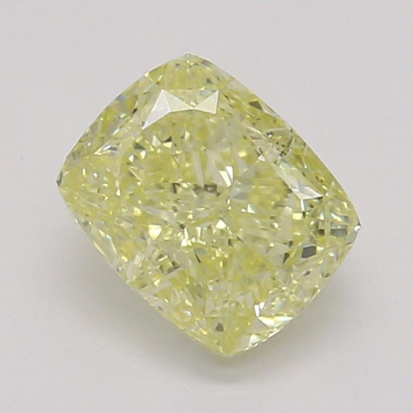 0.54 Ct. Fancy Yellow Cushion Diamond