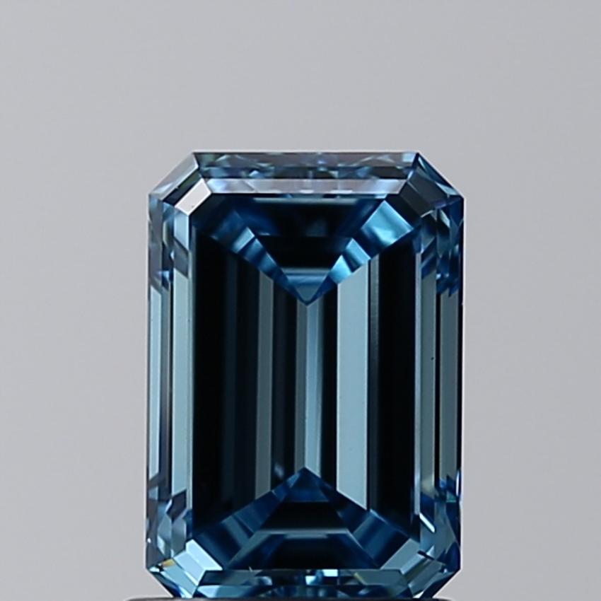 1.20 Ct. Fancy Vivid Blue Emerald Lab Grown Diamond