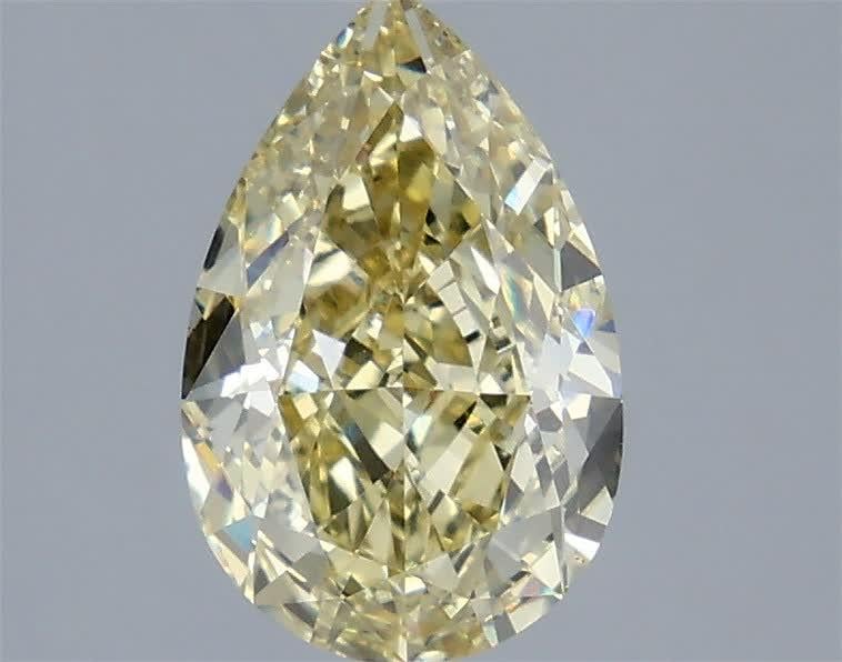 2.54 Ct. Fancy Intense Yellow Pear Lab Grown Diamond