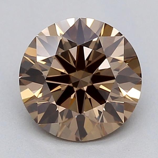 0.64 Ct. Fancy Light  Brown Round Lab Grown Diamond