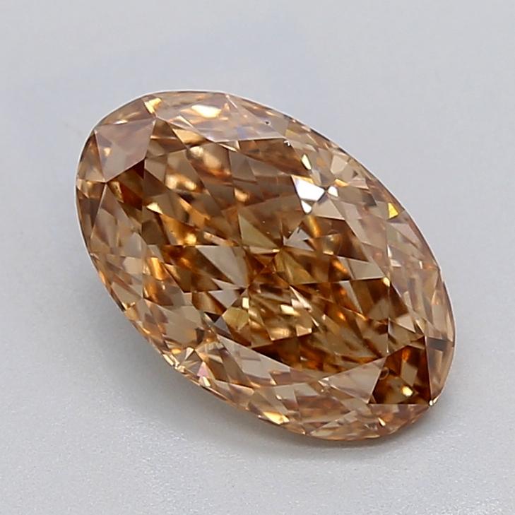2.07 Ct. Fancy Light  Brown Oval Lab Grown Diamond