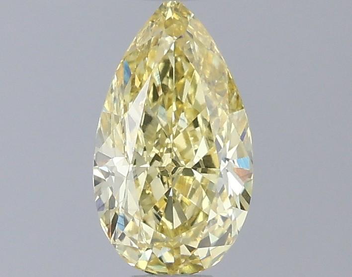 0.59 Ct. Fancy Intense Yellow Pear Lab Grown Diamond