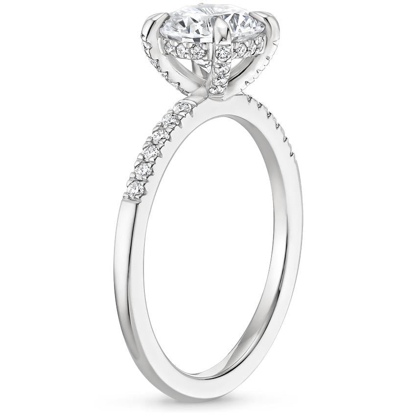 Platinum Petite Viviana Diamond Ring (1/6 ct. tw.), large side view