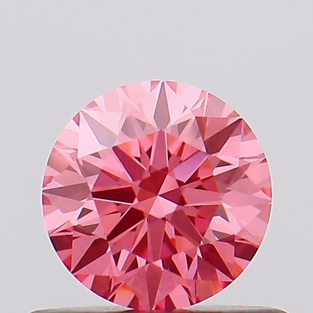 0.46 Ct. Fancy Vivid Pink Round Lab Grown Diamond