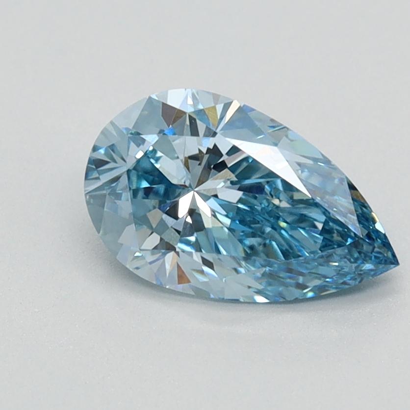 0.86 Ct. Fancy Intense Blue Pear Lab Grown Diamond