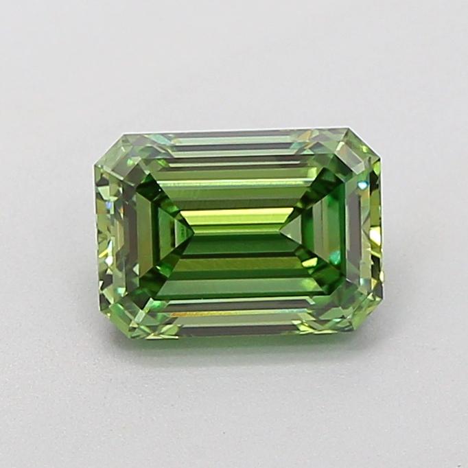 1.55 Ct. Fancy Vivid Green Emerald Lab Grown Diamond