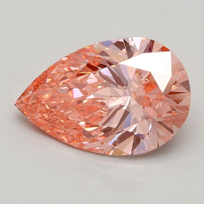 1.70 Ct. Fancy Vivid Pink Pear Lab Grown Diamond