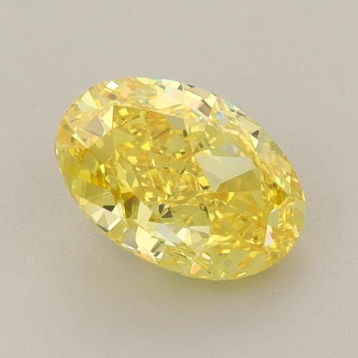 1.06 Ct. Fancy Vivid Yellow Oval Lab Grown Diamond