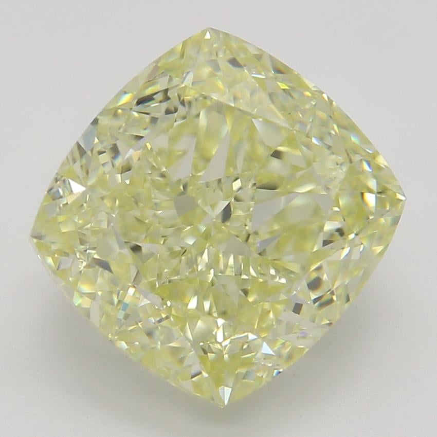 3.51 Ct. Fancy Light Yellow Cushion Diamond