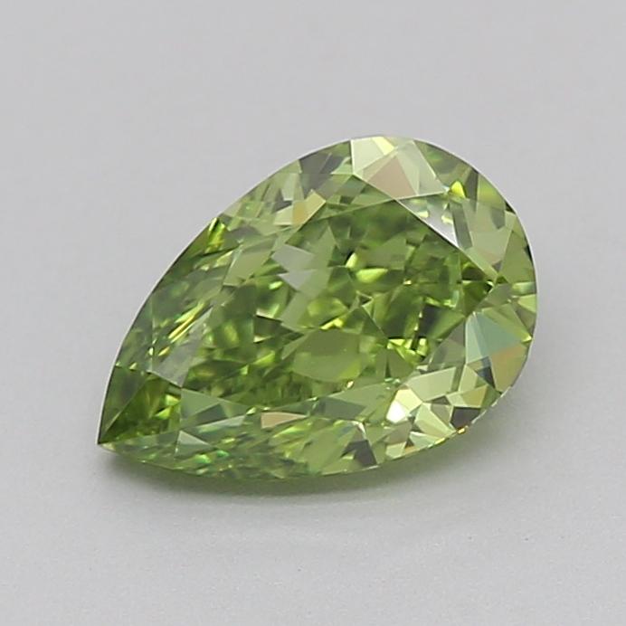 1.04 Ct. Fancy Vivid  Green Pear Lab Grown Diamond
