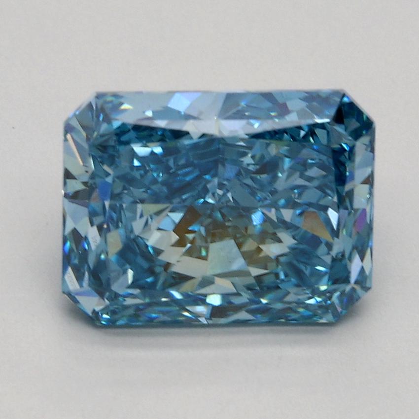 2.40 Ct. Fancy Vivid Blue Radiant Lab Grown Diamond