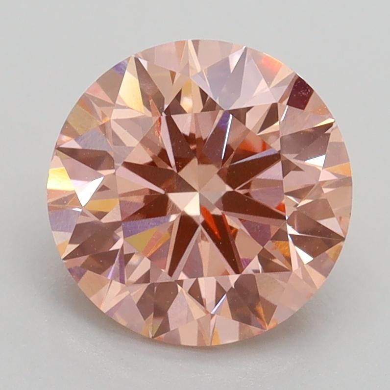 2.20 Ct. Fancy Intense Pink Round Lab Grown Diamond