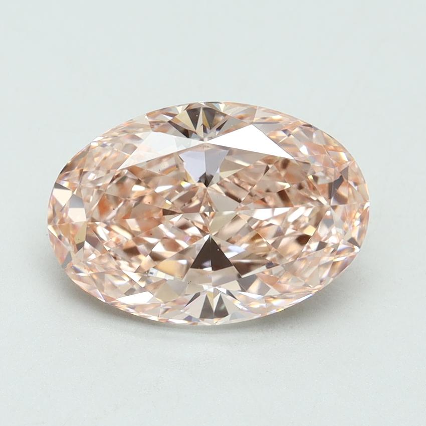 2.79 Ct. Fancy Intense Pink Oval Lab Grown Diamond