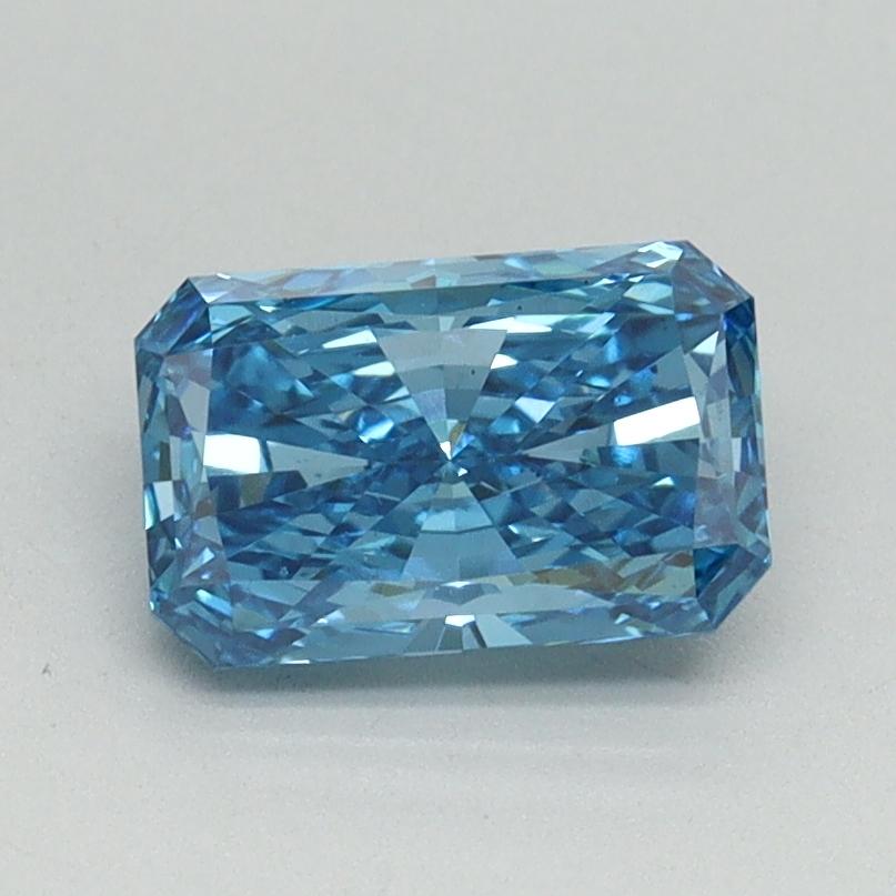 1.09 Ct. Fancy Vivid Blue Radiant Lab Grown Diamond