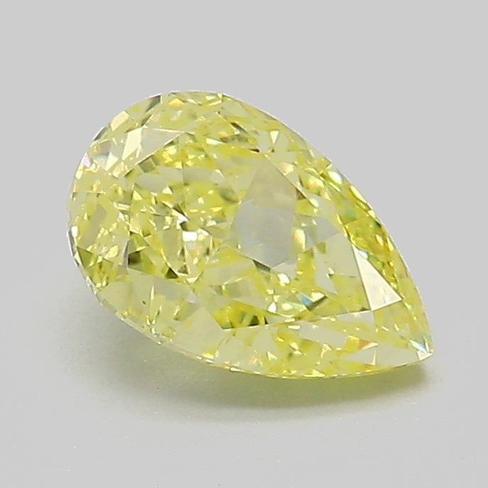 1.10 Ct. Fancy Intense Yellow Pear Lab Grown Diamond