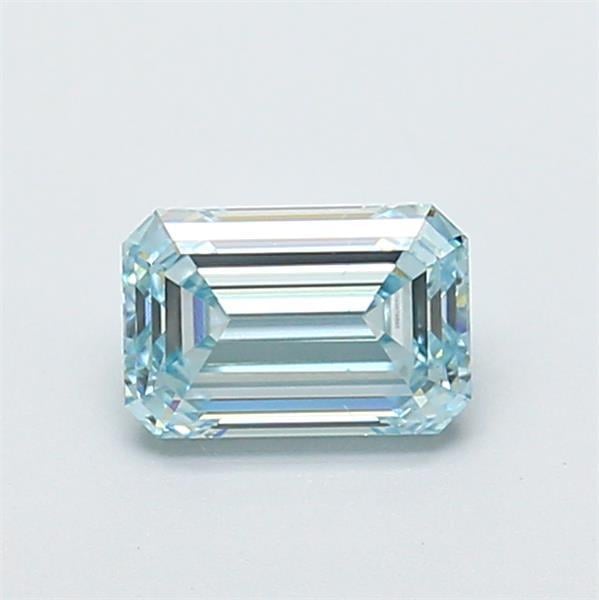 1.00 Ct. Fancy Greenish Blue Emerald Lab Grown Diamond