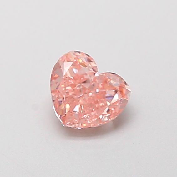 0.44 Ct. Fancy Intense  Pink Heart Lab Grown Diamond