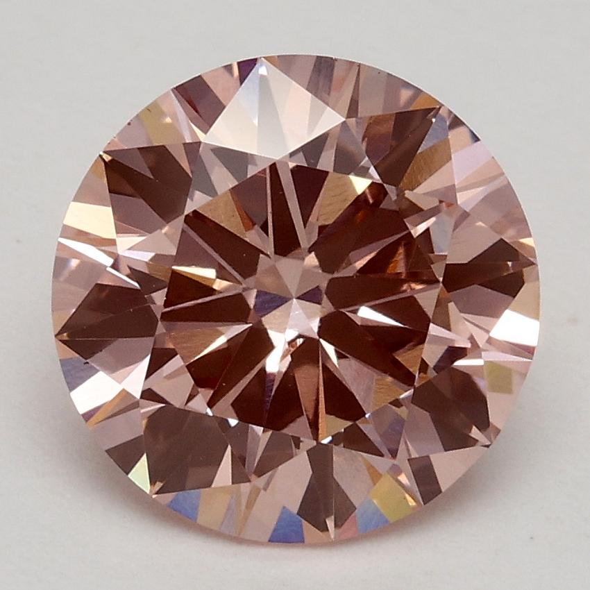 2.30 Ct. Fancy Intense Pink Round Lab Grown Diamond
