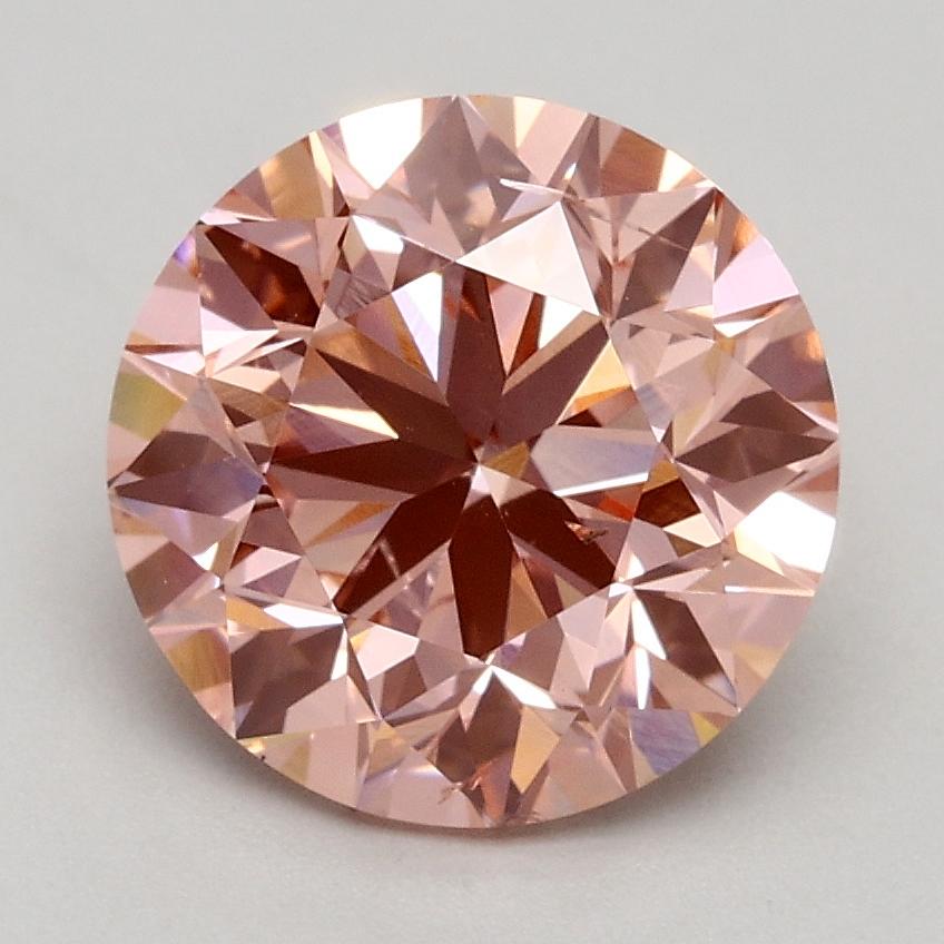 2.02 Ct. Fancy Intense Pink Round Lab Grown Diamond