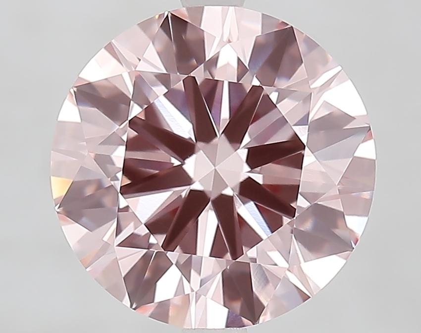 4.55 Ct. Fancy Intense Pink Round Lab Grown Diamond