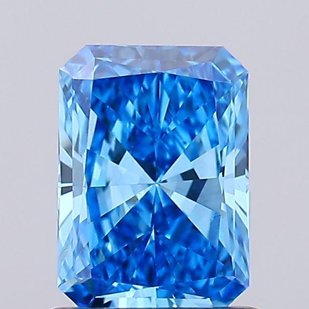 0.93 Ct. Fancy Vivid Blue Radiant Lab Grown Diamond