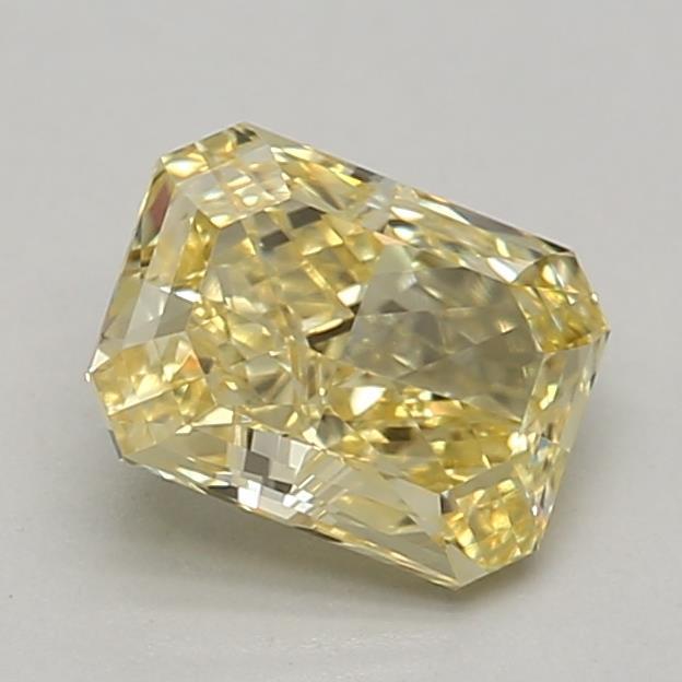 0.90 Ct. Fancy Vivid Yellow Radiant Lab Grown Diamond