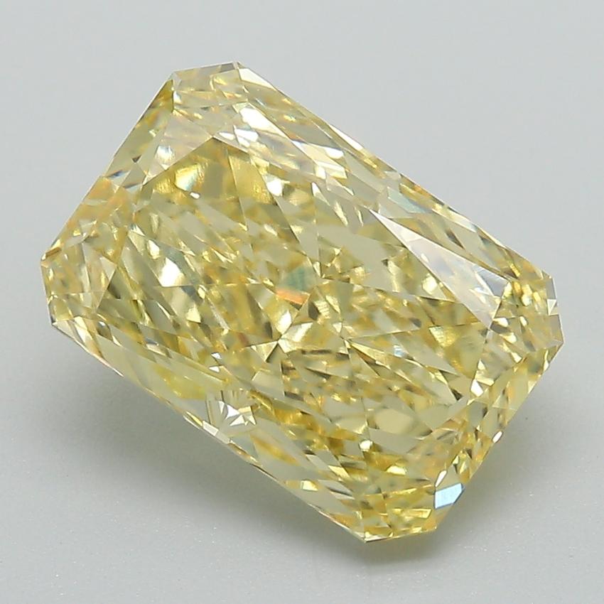 3.87 Ct. Fancy Vivid Yellow Radiant Lab Grown Diamond