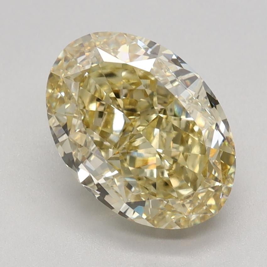 2.19 Ct. Fancy Intense Yellow Oval Lab Grown Diamond