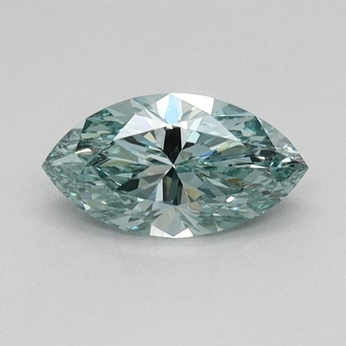 0.33 Ct. Fancy Vivid Green Marquise Lab Grown Diamond