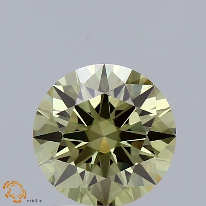 1.50 Ct. Fancy Vivid Green Round Lab Grown Diamond