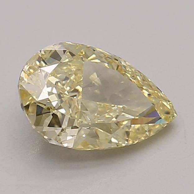 1.23 Ct. Fancy Yellow Pear Lab Grown Diamond