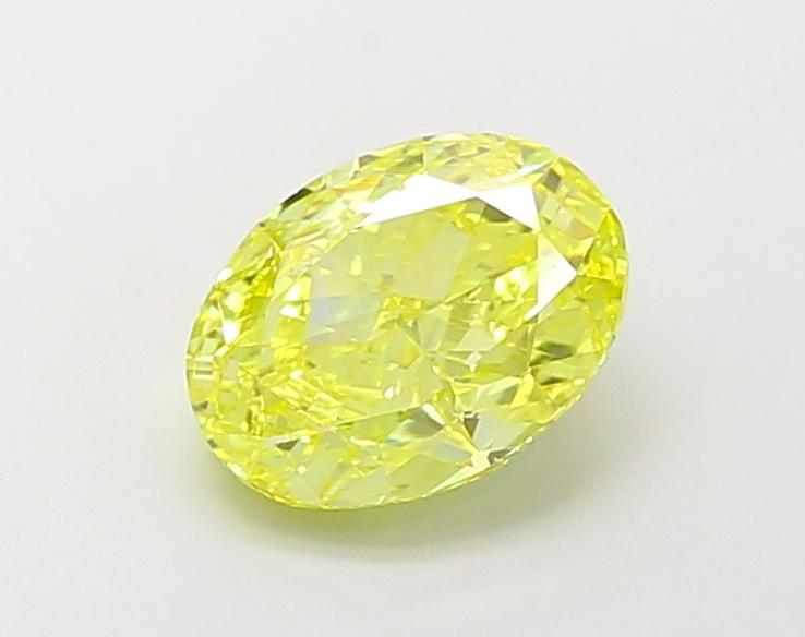 2.03 Ct. Fancy Vivid  Yellow Oval Lab Grown Diamond